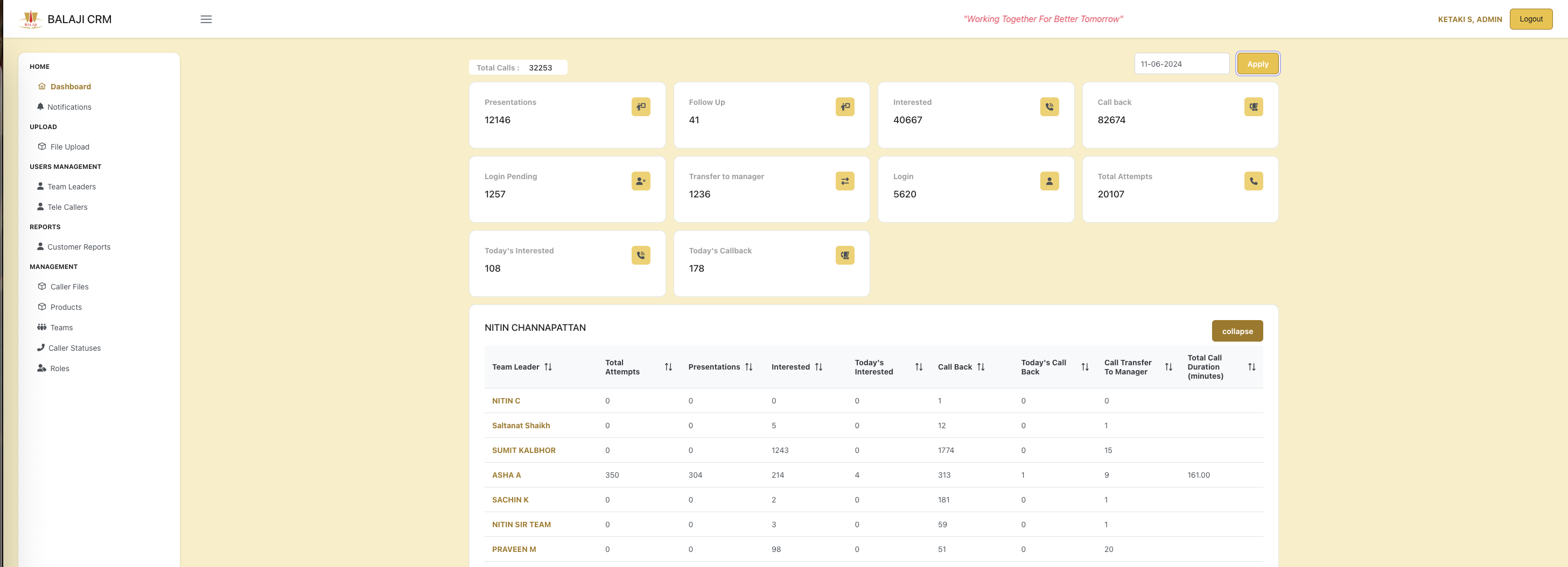 Call Center CRM & Performance Tracker