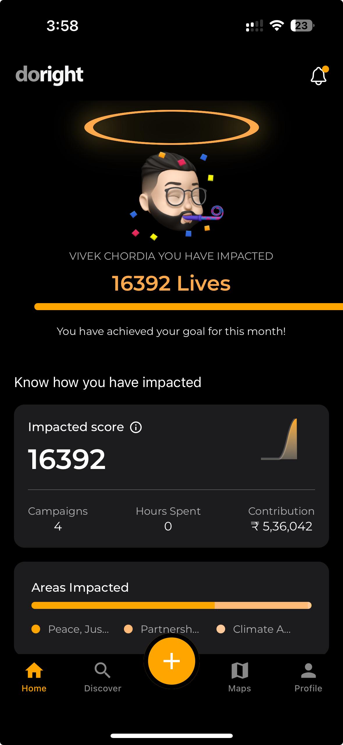 Social Impact Mobile App